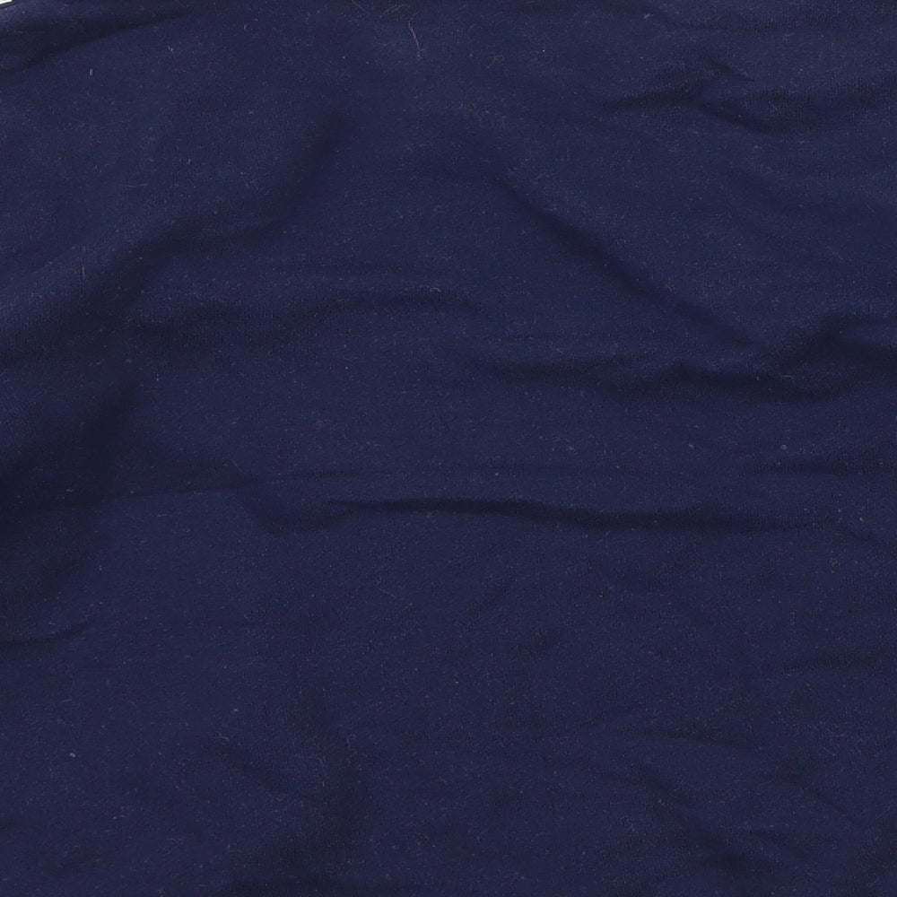 Cheetah Mens Blue Striped  Pullover Sweatshirt Size S