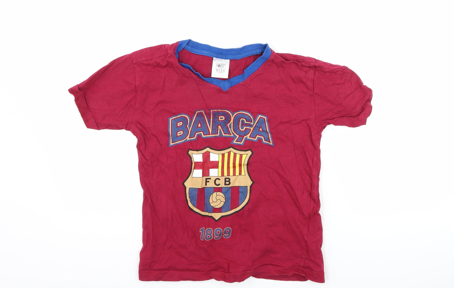 FC Barcelona Boys Purple   Basic T-Shirt Size 8-9 Years  - FC Barcelona