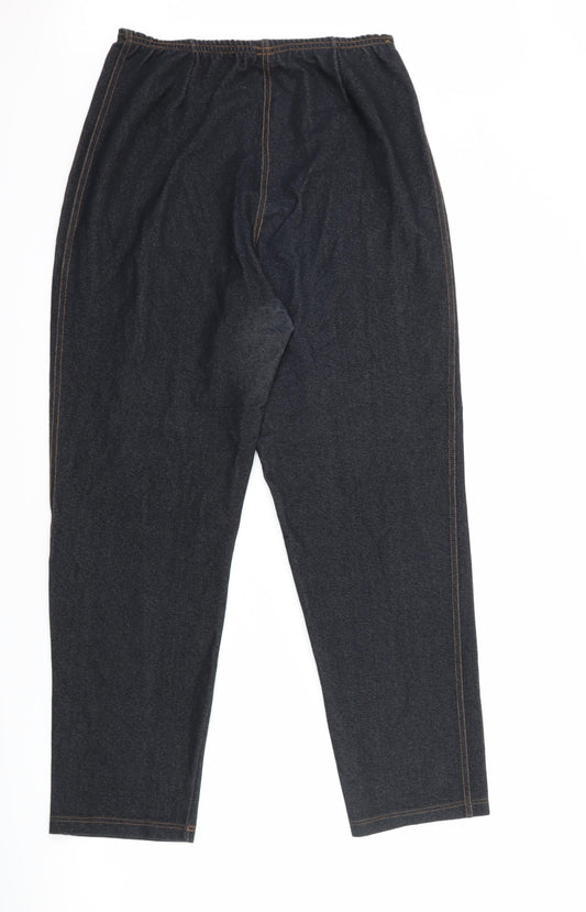 CRIATIFF Womens Blue   Jegging Trousers Size M L27 in