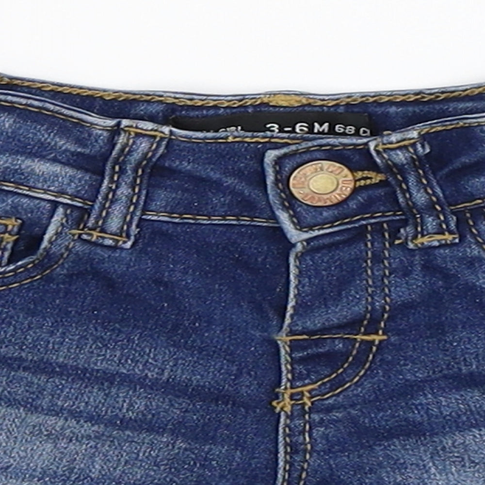 Primark Girls Blue   Cropped Trousers Size 3-6 Months  - Shorts