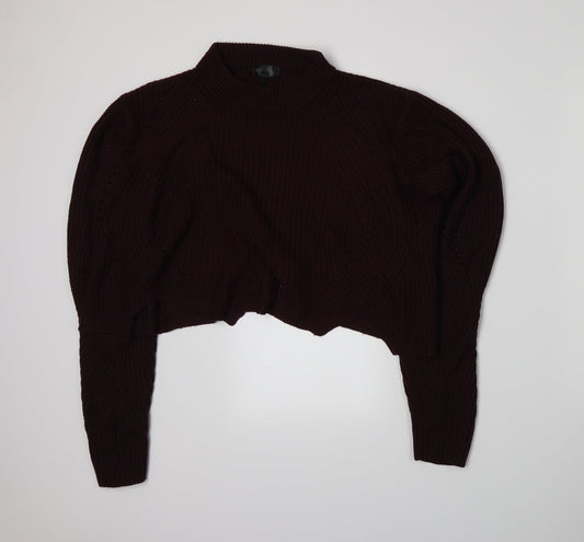 Topshop Womens Red   Full Zip Jumper Size 10