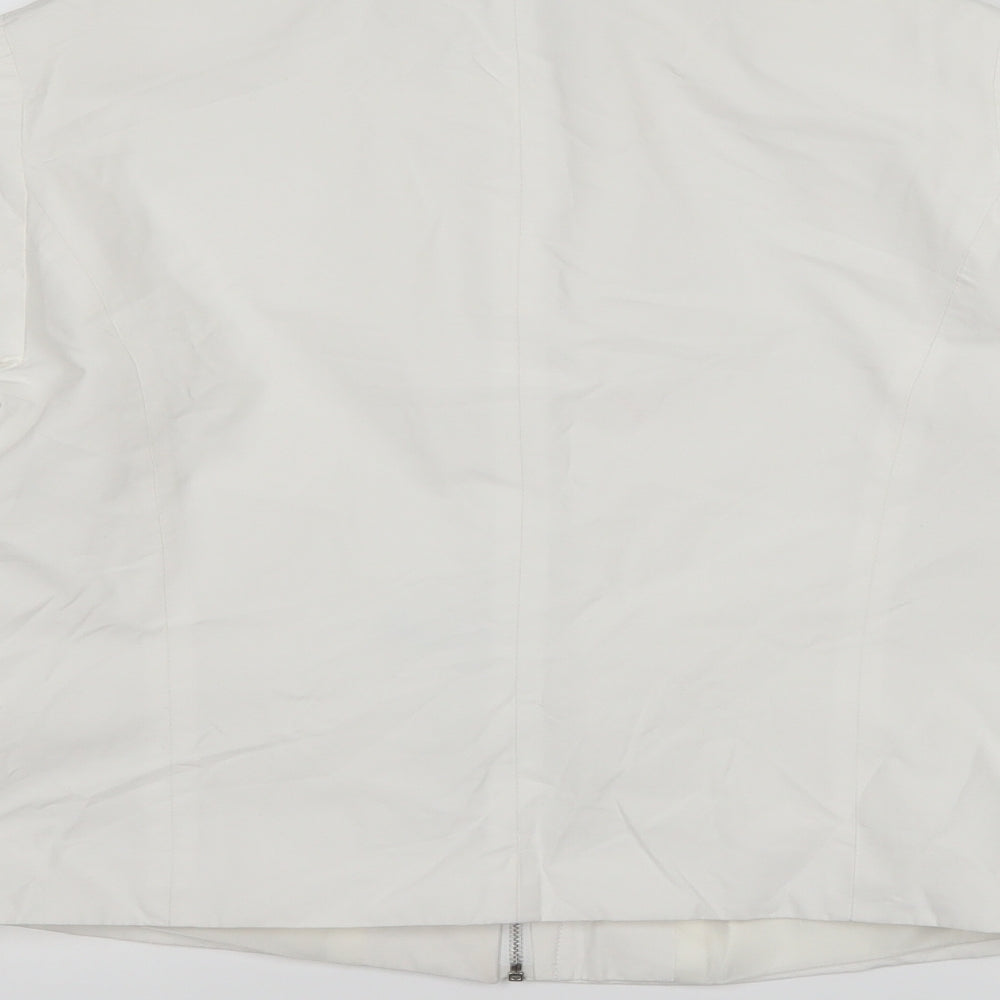 BHS Womens White   Overcoat Coat Size 12