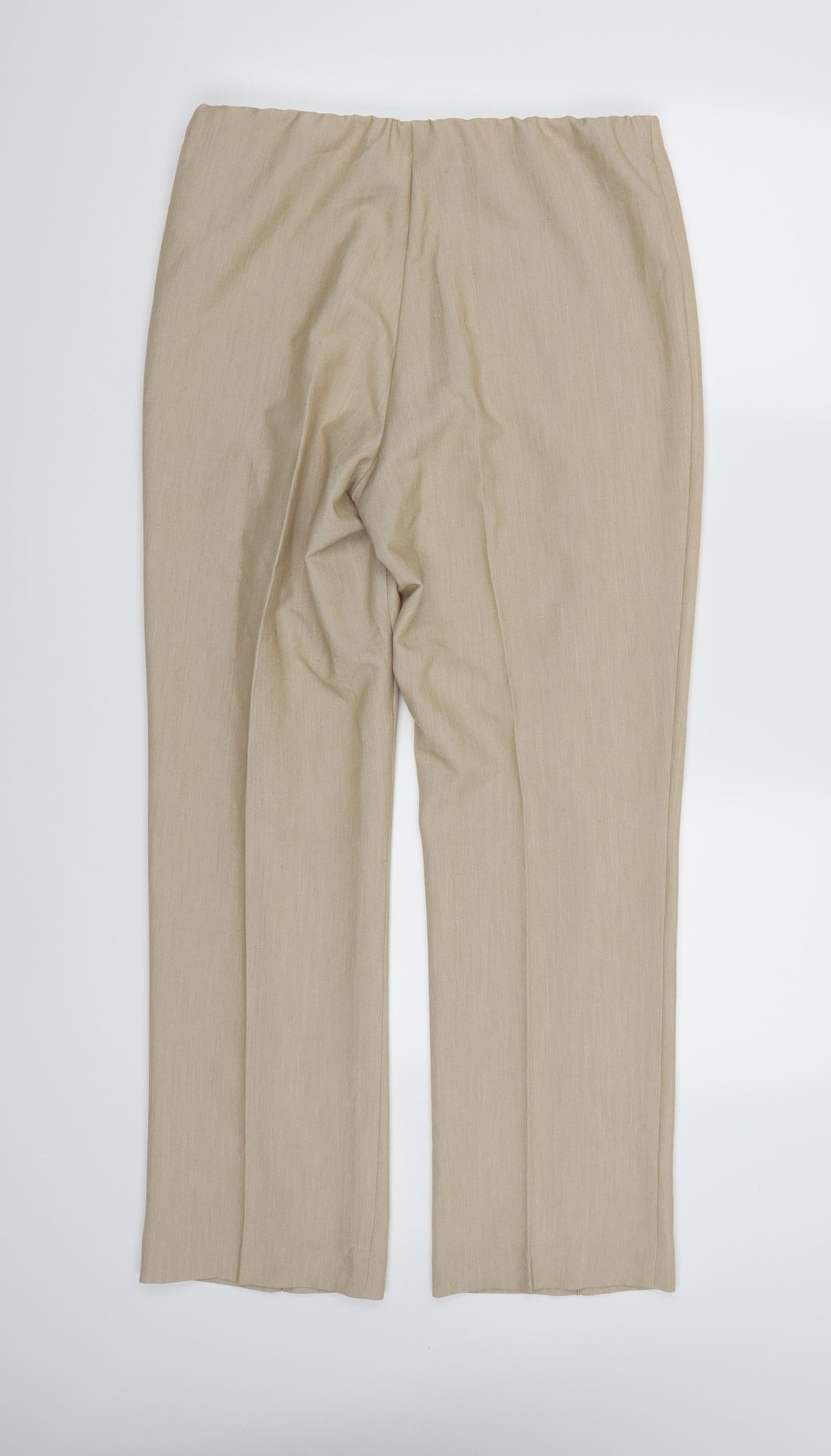 Anista Womens Brown  Rayon Trousers  Size 12 L28 in