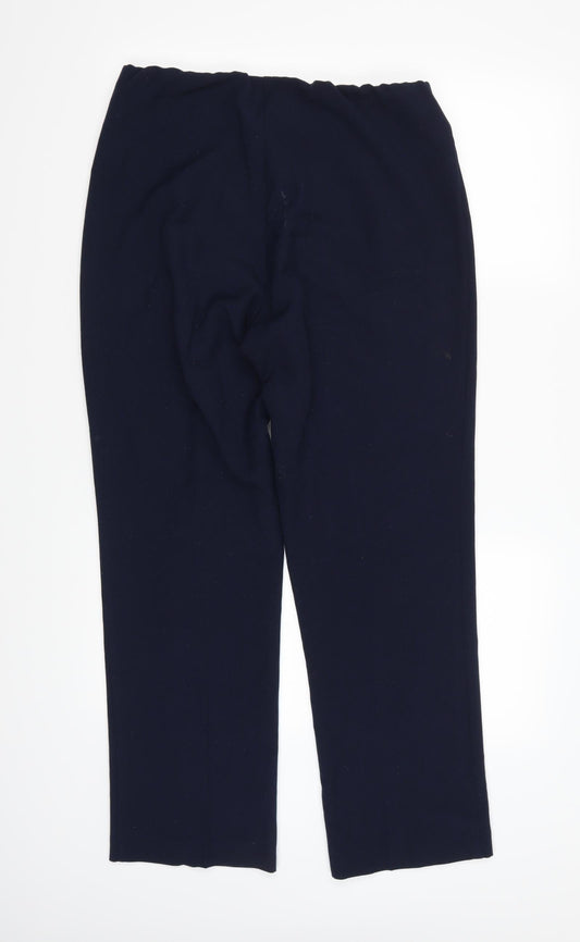 Arista Womens Blue  Rayon Trousers  Size 12 L28 in