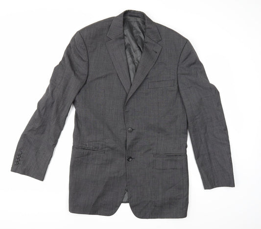 BARUTTI Mens Grey  Rayon Jacket Suit Jacket Size 42