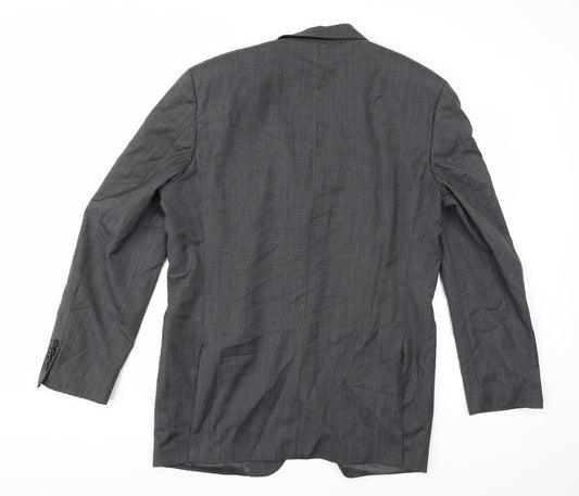 BARUTTI Mens Grey  Rayon Jacket Suit Jacket Size 42