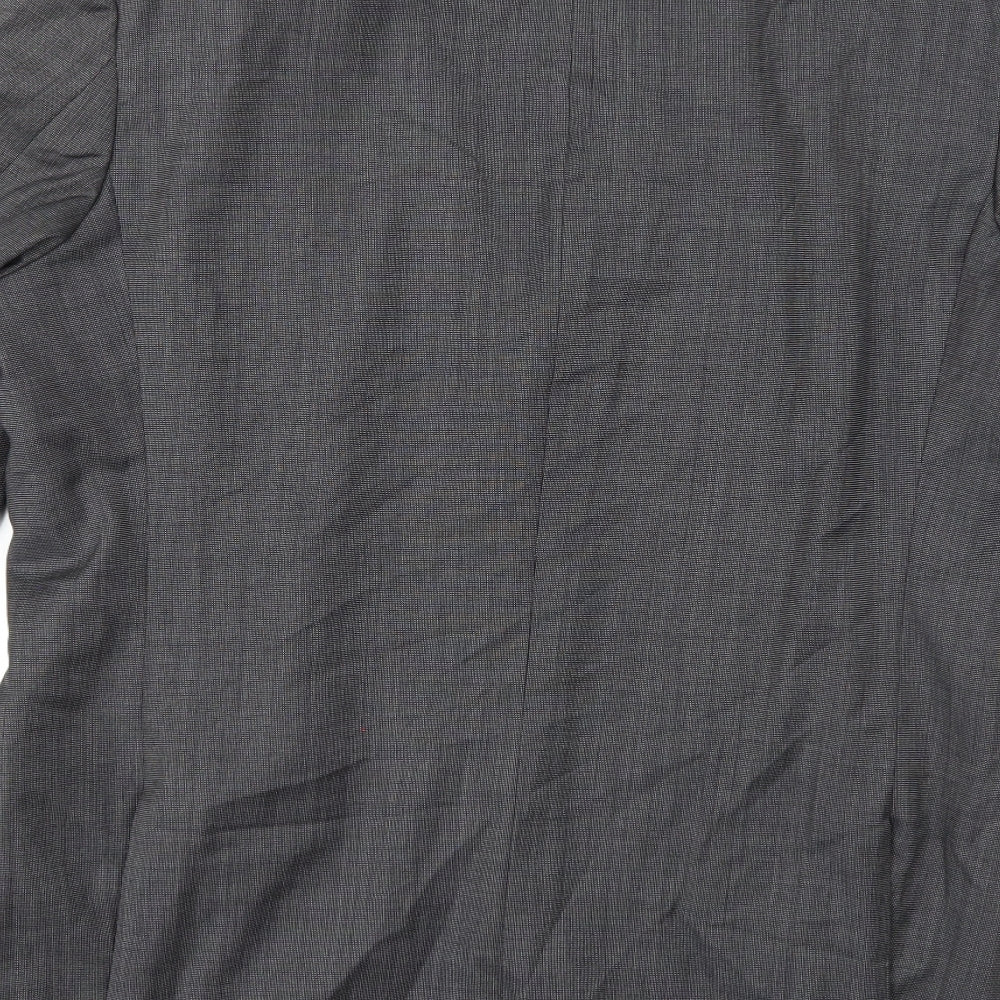 BARUTTI Mens Grey  Rayon Jacket Suit Jacket Size 42