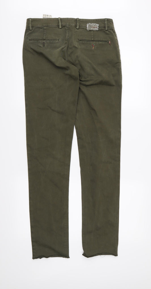 Maison Clochard Womens Green  Denim Straight Jeans Size 30 in L32 in