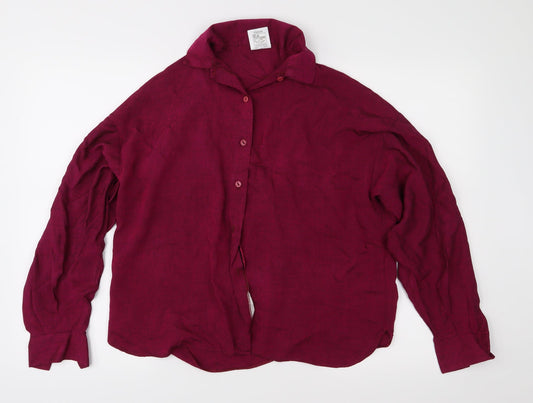 Preworn Womens Pink   Basic Blouse Size 14