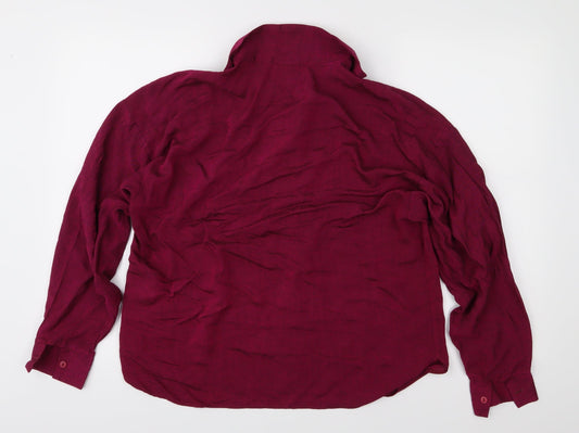 Preworn Womens Pink   Basic Blouse Size 14