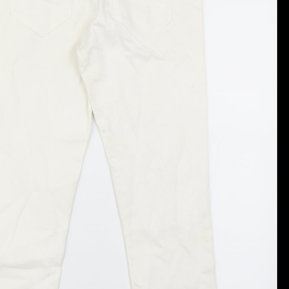 H&M Womens White   Cropped Jeans Size 29 in L23 in