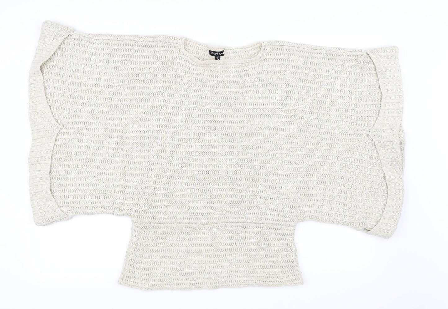 Brave Soul Womens Ivory   Pullover Jumper Size S