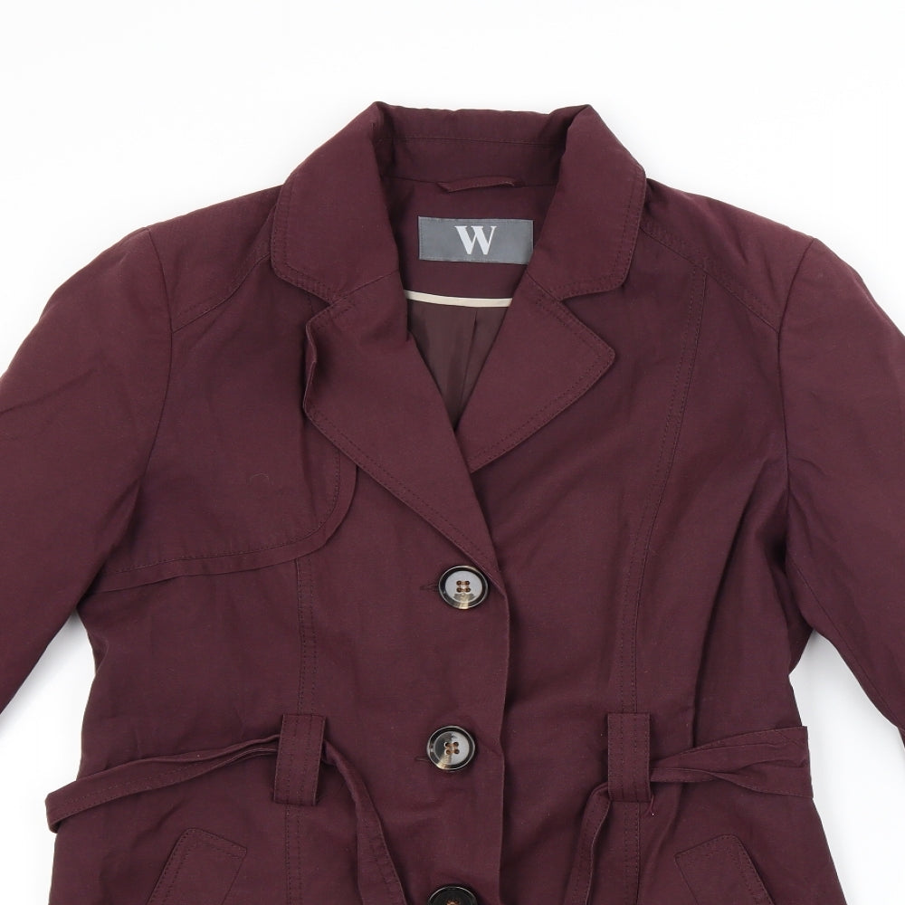 BHS Womens Red   Overcoat Coat Size 12