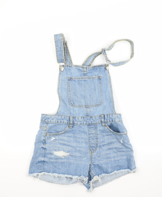 Berkshire Womens Blue  Denim Dungaree One-Piece Size S  - 31in Waist
