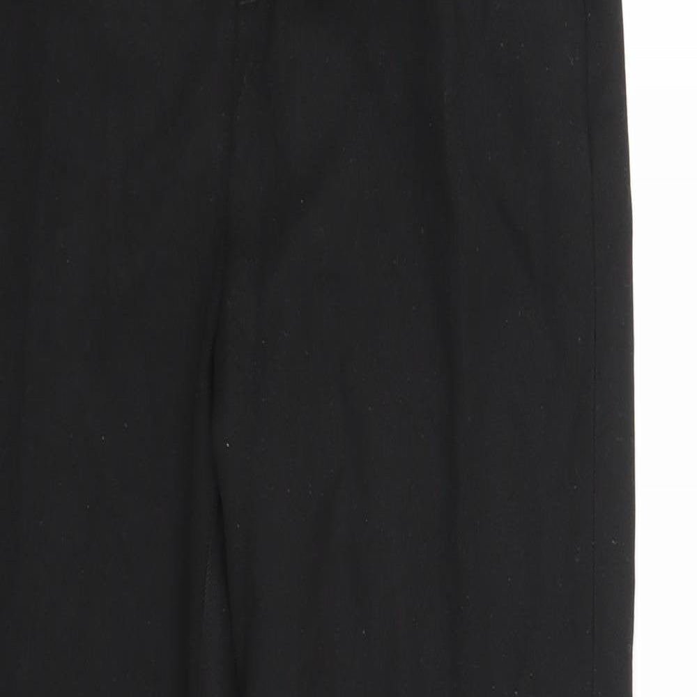 Close-up detail of John Lewis boys’ black bloomer trousers, size 12, years