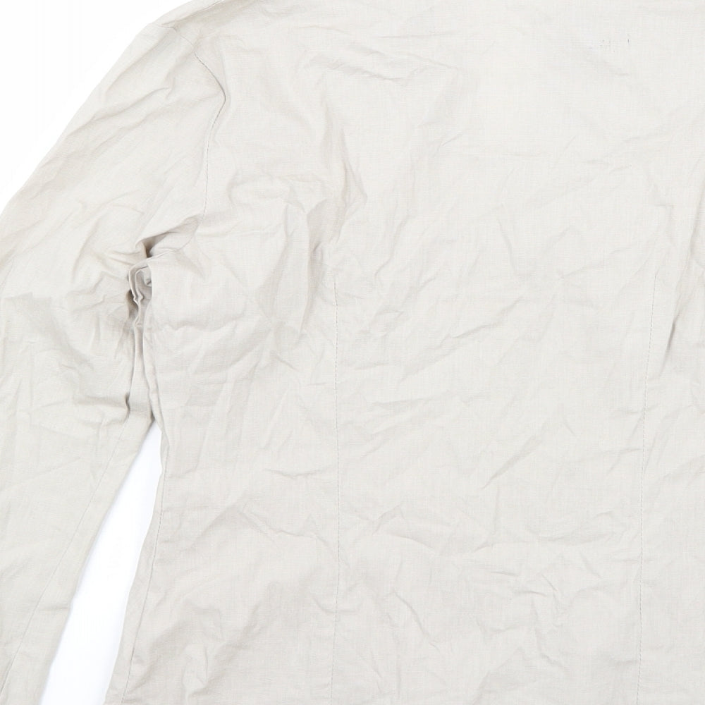 Preworn Womens Grey   Basic Button-Up Size L