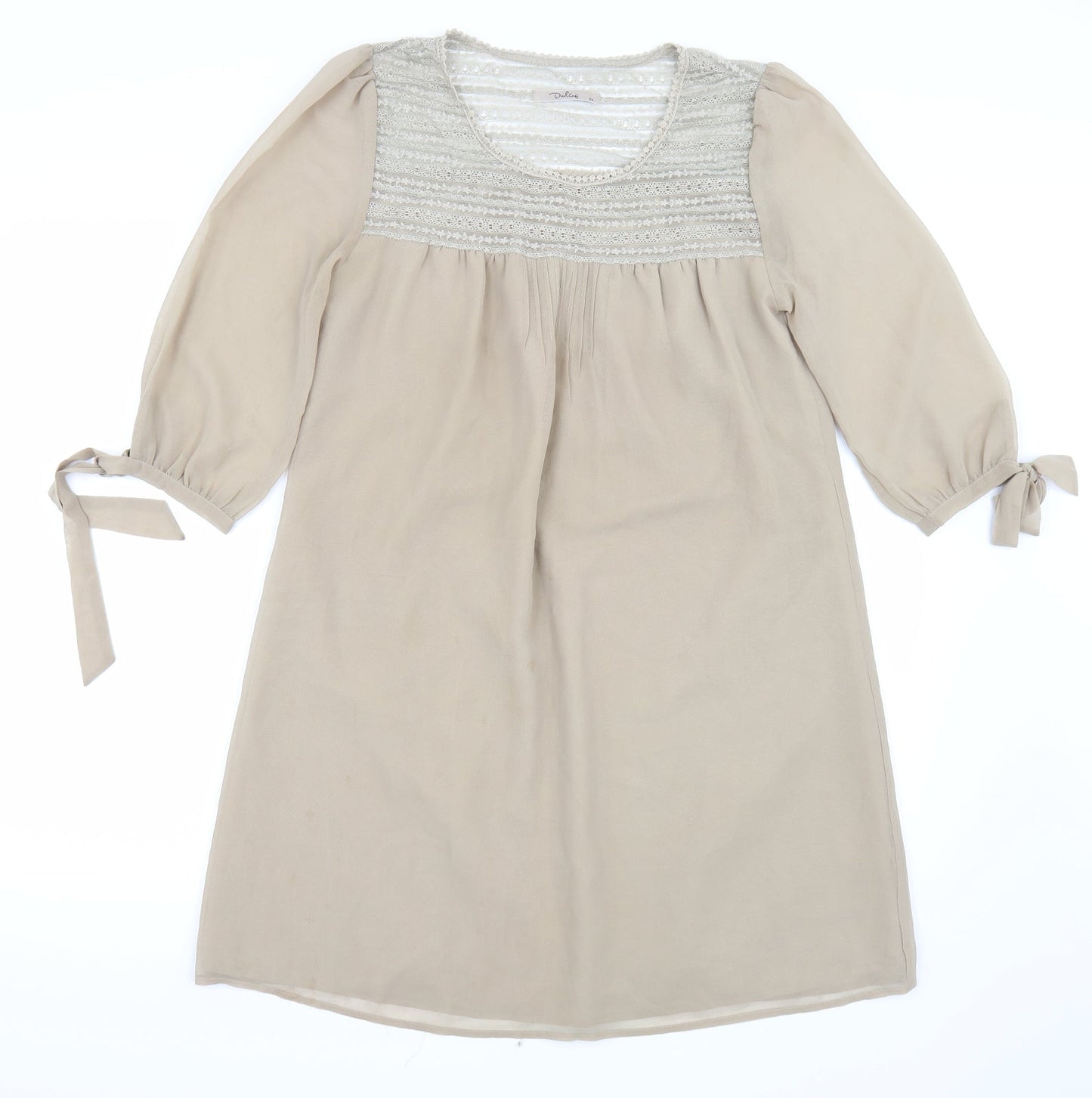 Darling Womens Beige  Rayon A-Line  Size XS