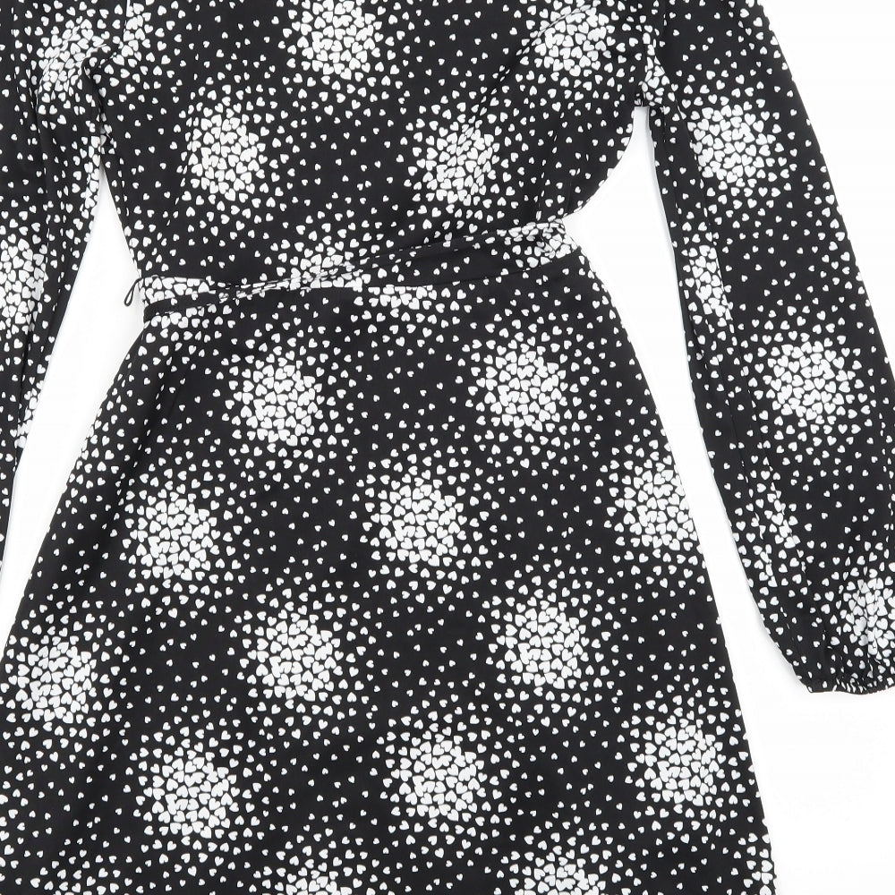 Wallis Womens Black   A-Line  Size 8
