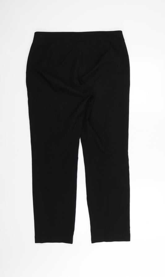 Target Womens Black  Rayon Trousers  Size 12 L28 in