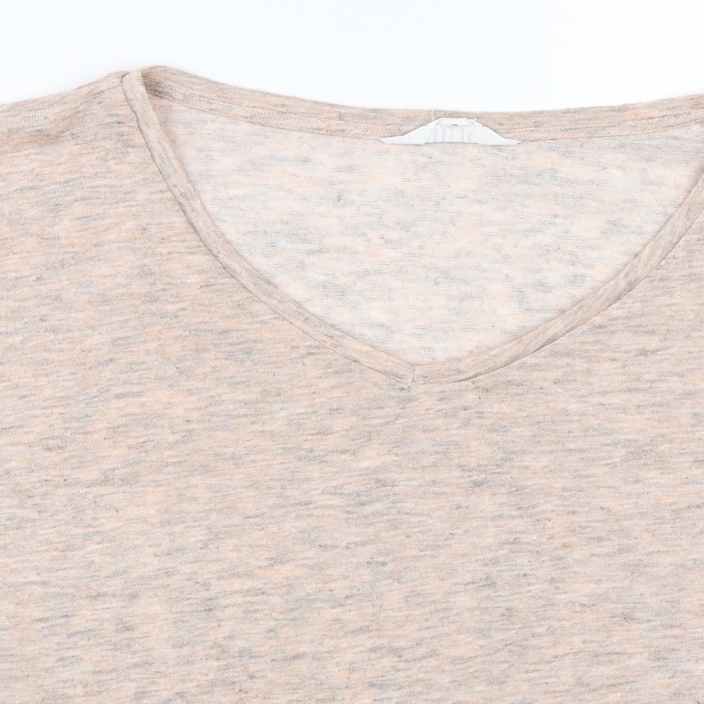 Nine Womens Pink   Basic T-Shirt Size 14  - Ruffle Sleeve