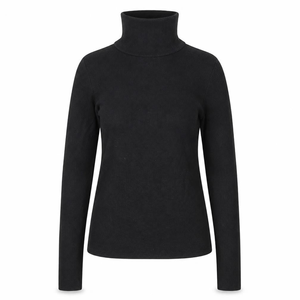 Front view of New Look women’s black knit jumper, size UK 10