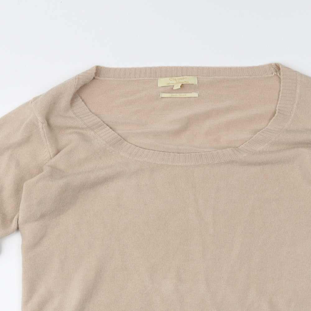 Sarah Hamilton Womens Beige   Pullover Jumper Size M