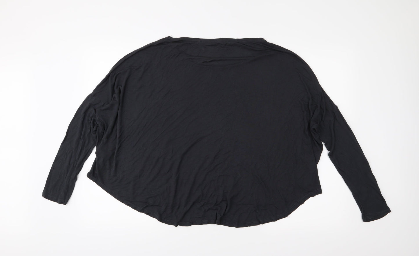 Lindex Womens Black   Basic T-Shirt Size L