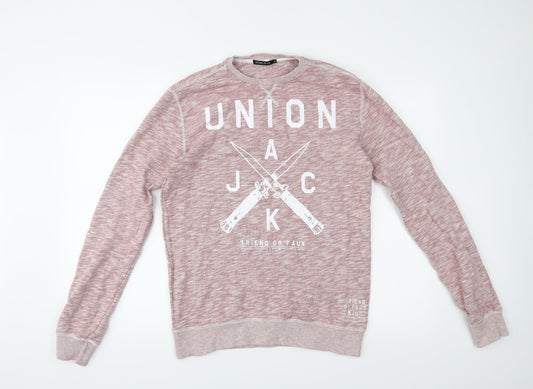 Friend of Faux Womens Pink   Pullover Jumper Size S