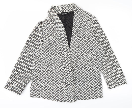 George Womens White   Jacket  Size 14