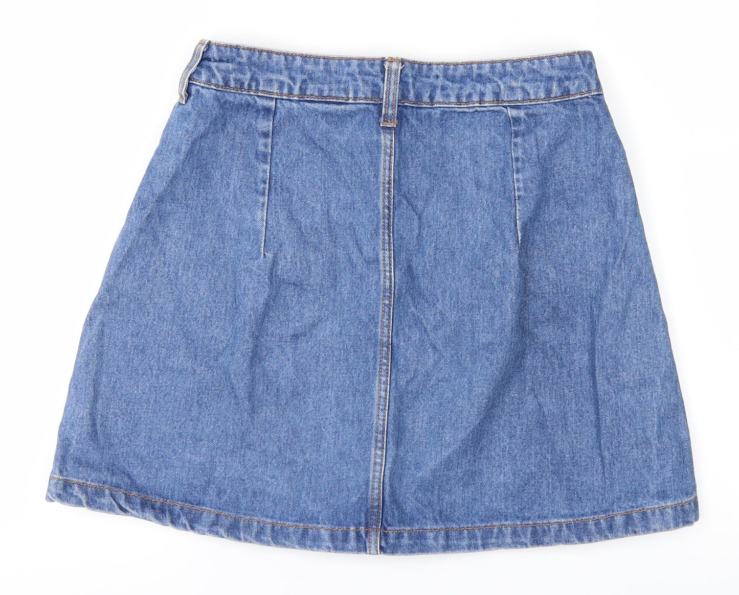 Preworn Womens Blue   Mini Skirt Size 6