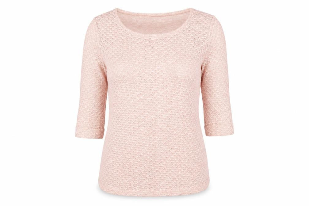 Front view of New Look women’s pink jumper, size UK 10