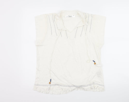 Lost Stock Womens White   Basic T-Shirt Size M
