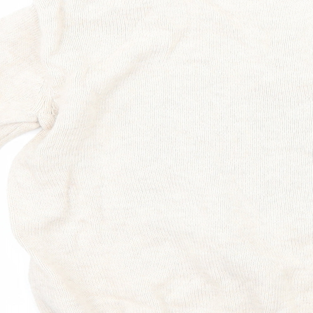 H&M Girls Beige   Pullover Jumper Size 2 Years  - penguin
