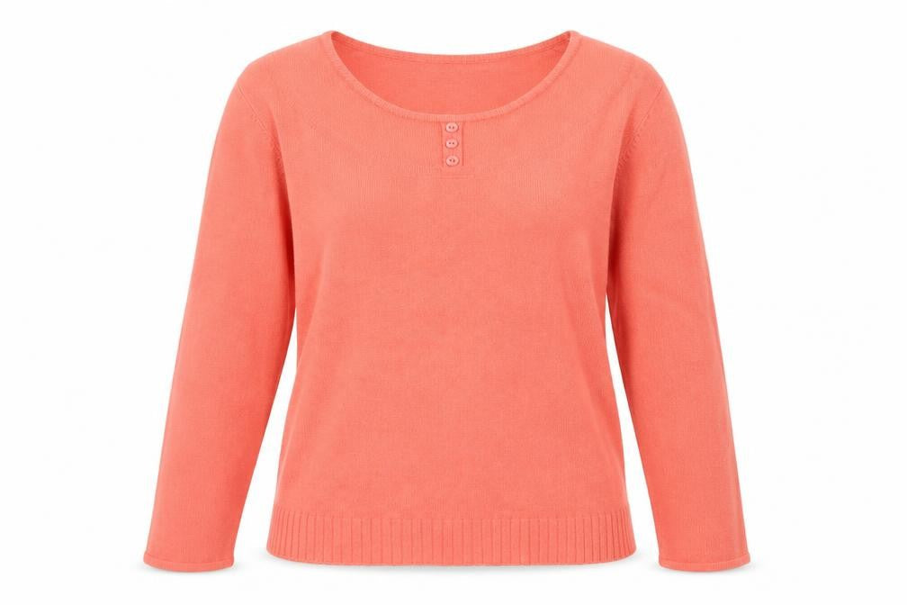 Front view of Klass women’s pink jumper, size M