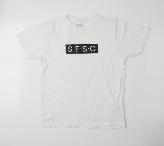 Continental Womens White   Basic T-Shirt Size L
