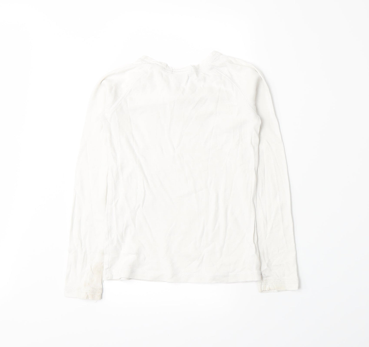 Gap Girls White   Basic T-Shirt Size 8-9 Years