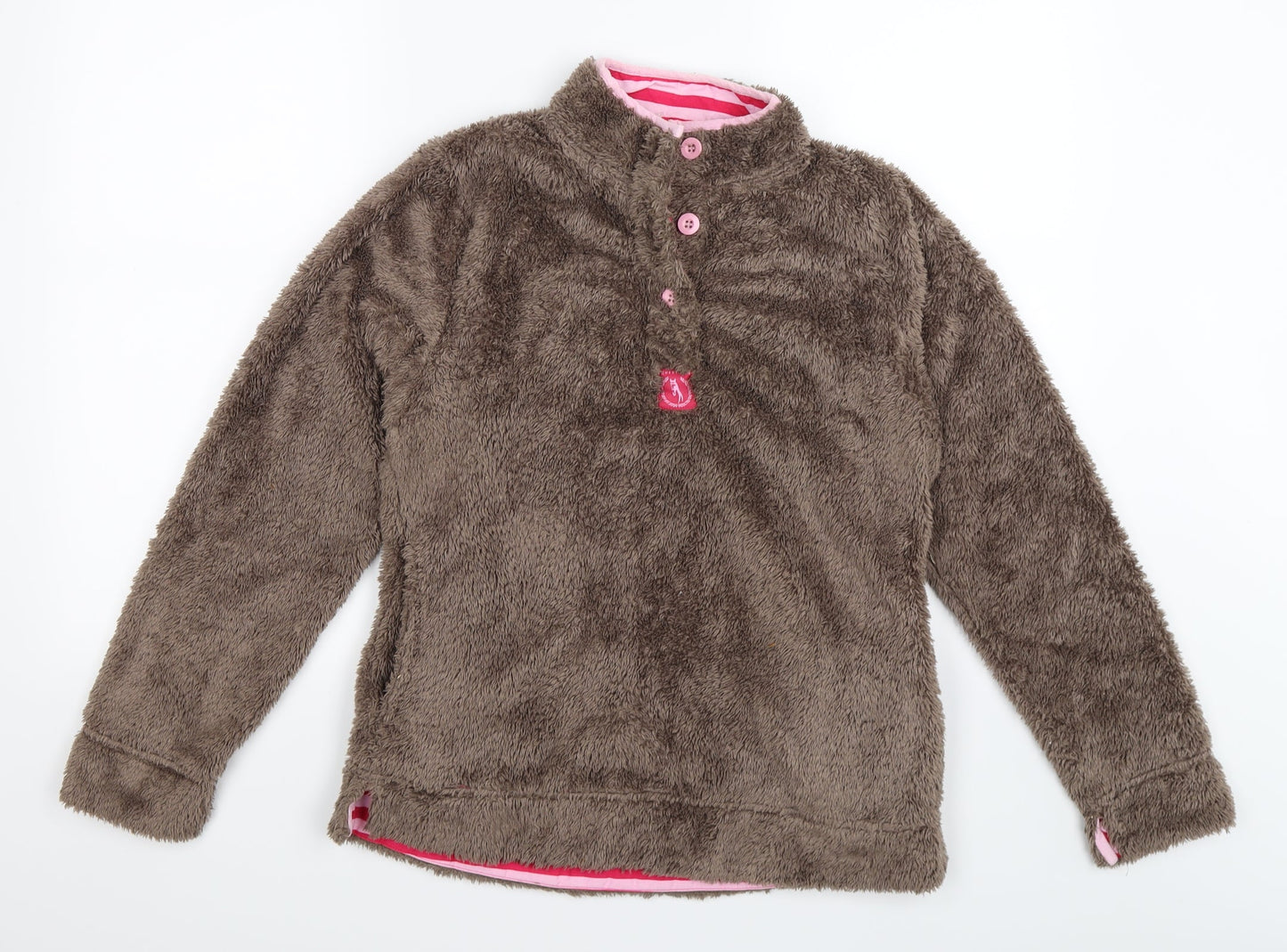 Crane Womens Brown  Fleece Jacket  Size 8