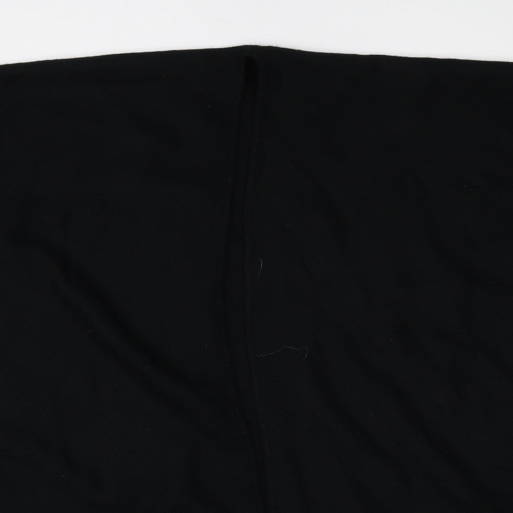 Preworn Womens Black   Overcoat Cape One Size