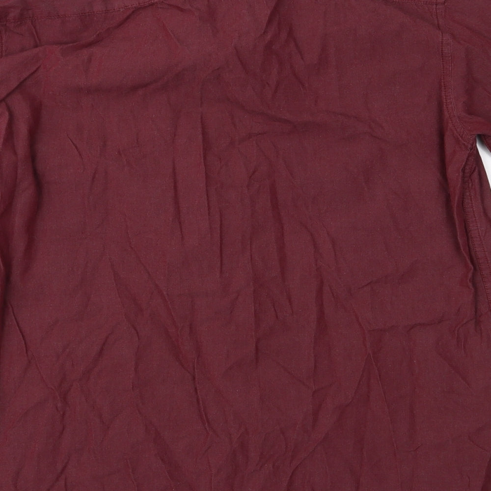 Twisted Soul Mens Red    Button-Up Size S