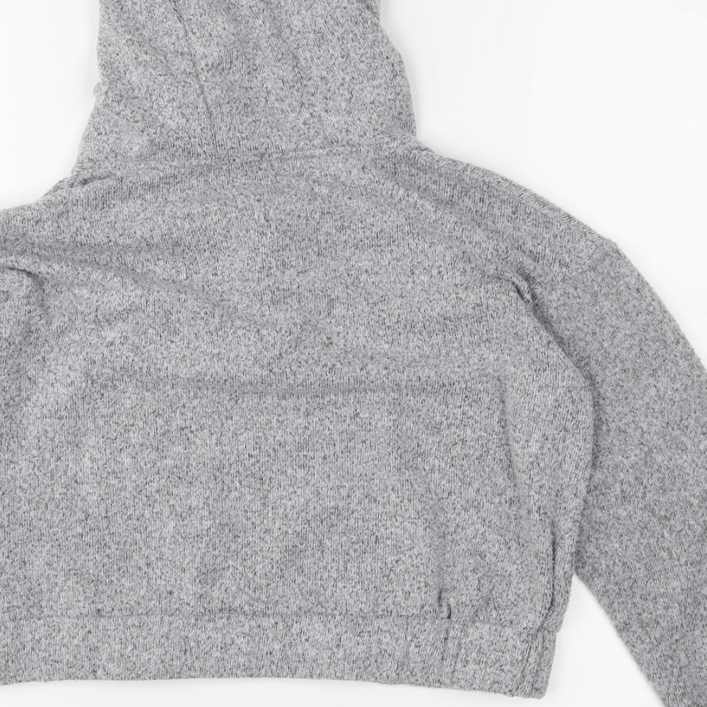Primark Girls Grey  Jersey Pullover Hoodie Size 10-11 Years