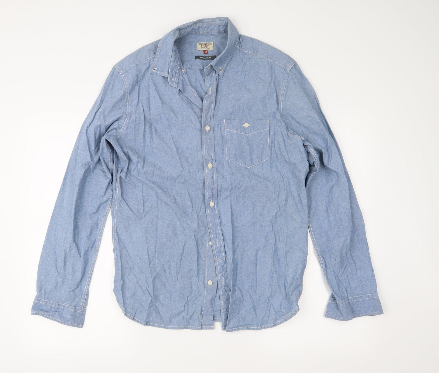 NEXT Mens Blue    Button-Up Size M