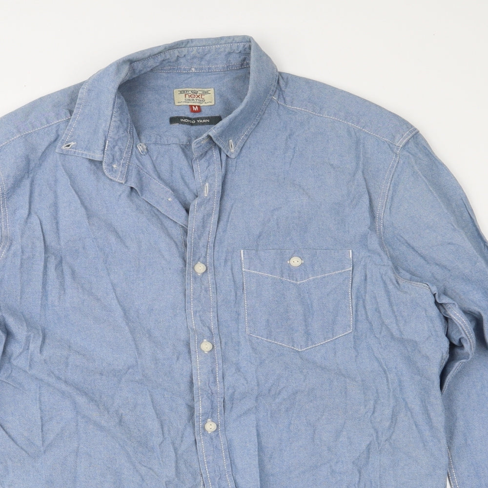 NEXT Mens Blue    Button-Up Size M