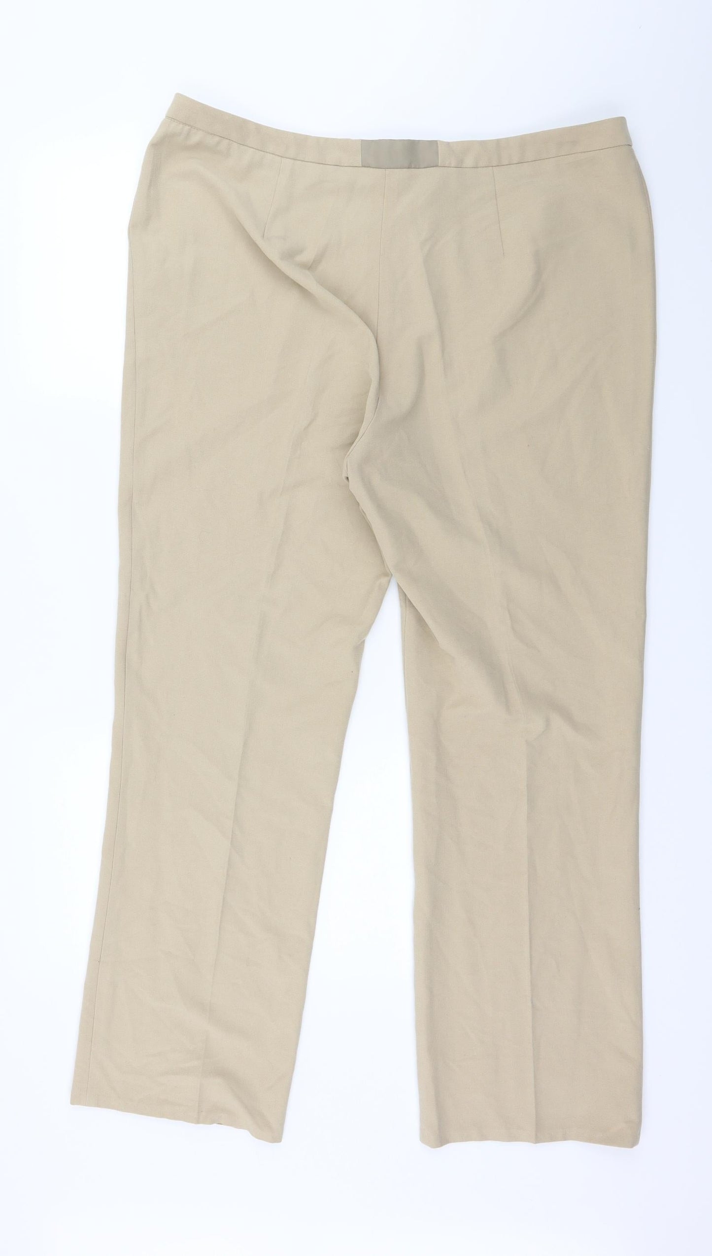Preworn Womens Beige   Trousers  Size 38 in L28 in