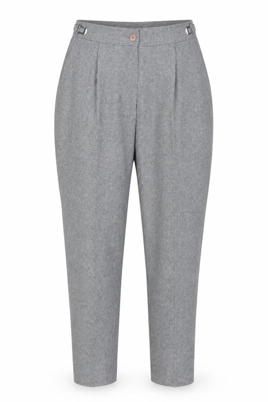 Slimma Womens Grey   Trousers  Size 14 L24 in