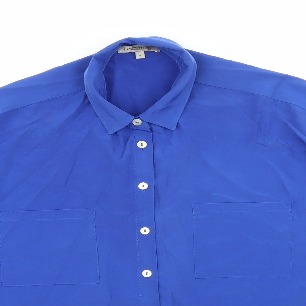 Marks and Spencer Womens Blue   Basic Blouse Size 8