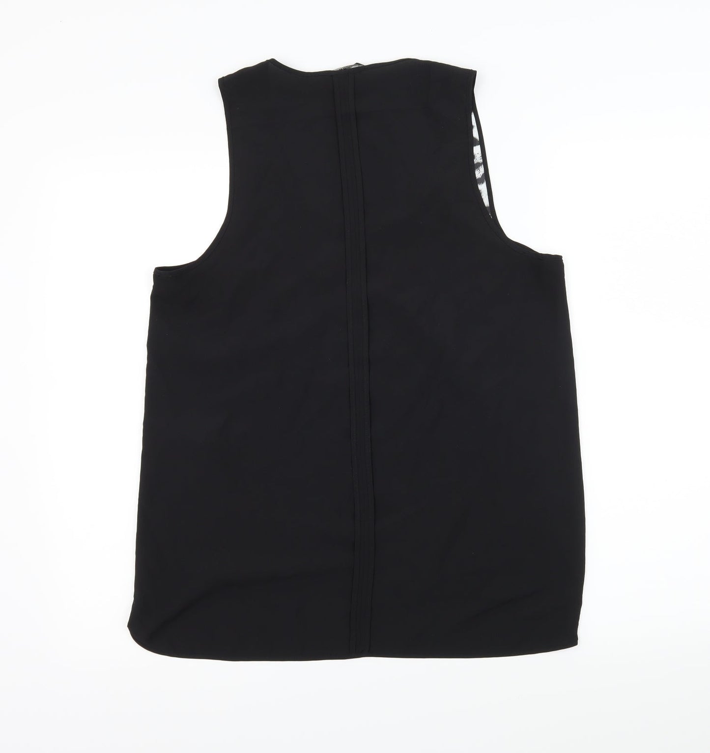 H&M Womens Black Animal Print  Camisole Tank Size 12