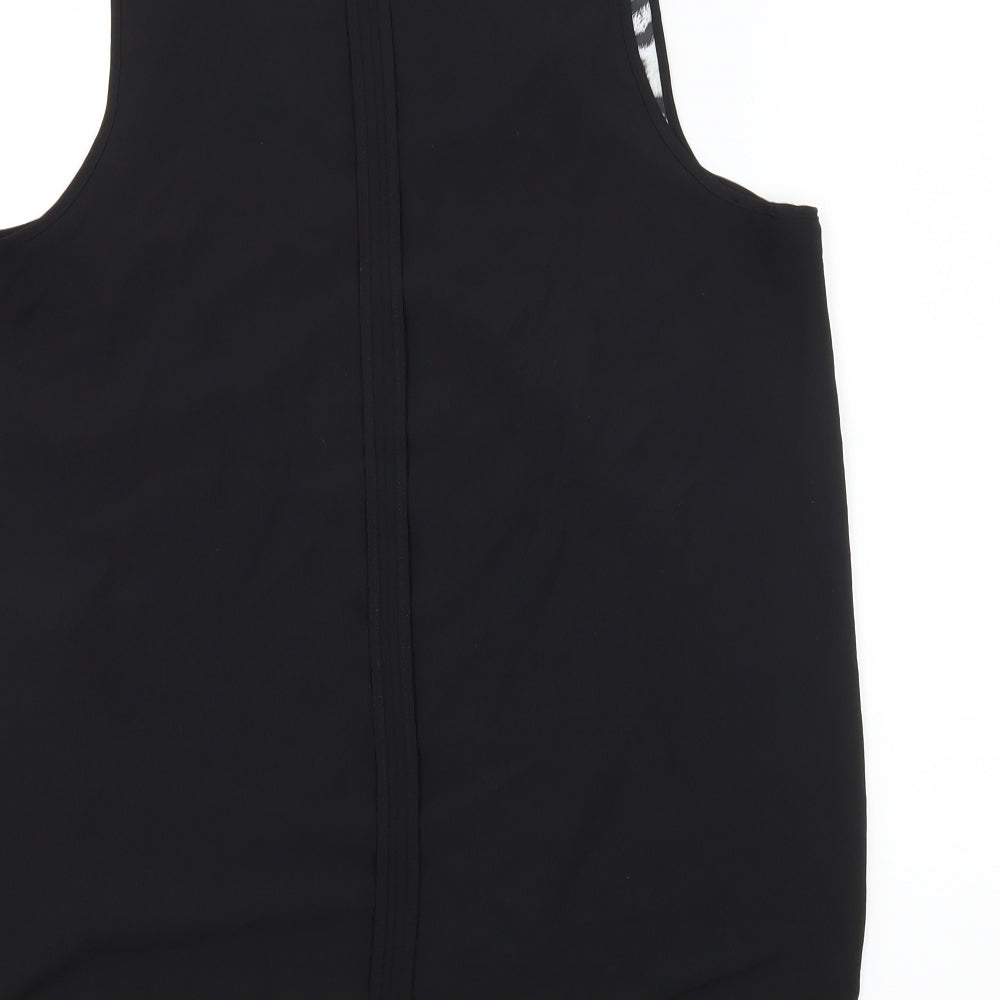 H&M Womens Black Animal Print  Camisole Tank Size 12