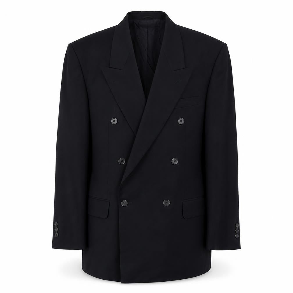Front view of George men’s blue jacket suit jacket, size 42