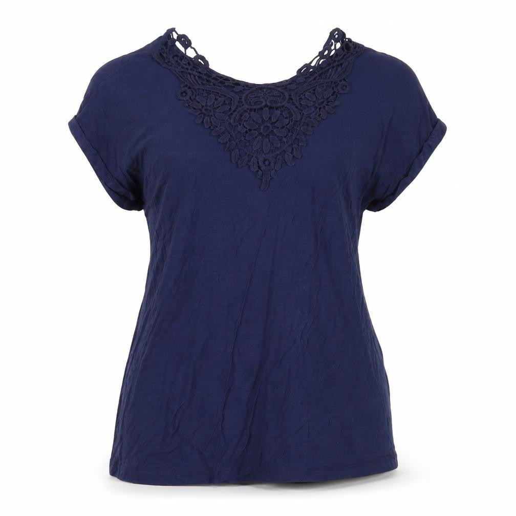 Classics Womens Blue   Basic T-Shirt Size 14