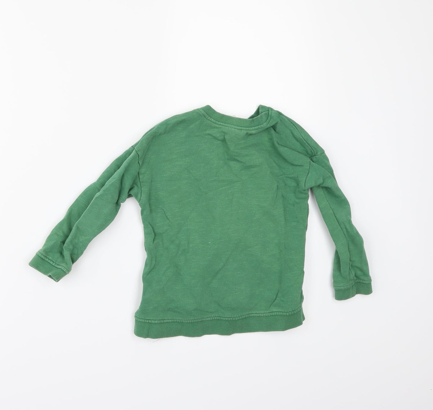 H&M Boys Green   Pullover Sweatshirt Size 2-3 Years